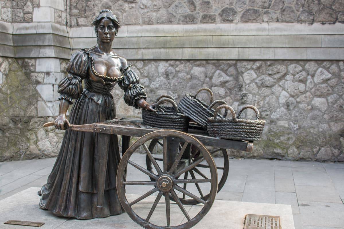 Molly Malone, la estatua más famosa de Dublín