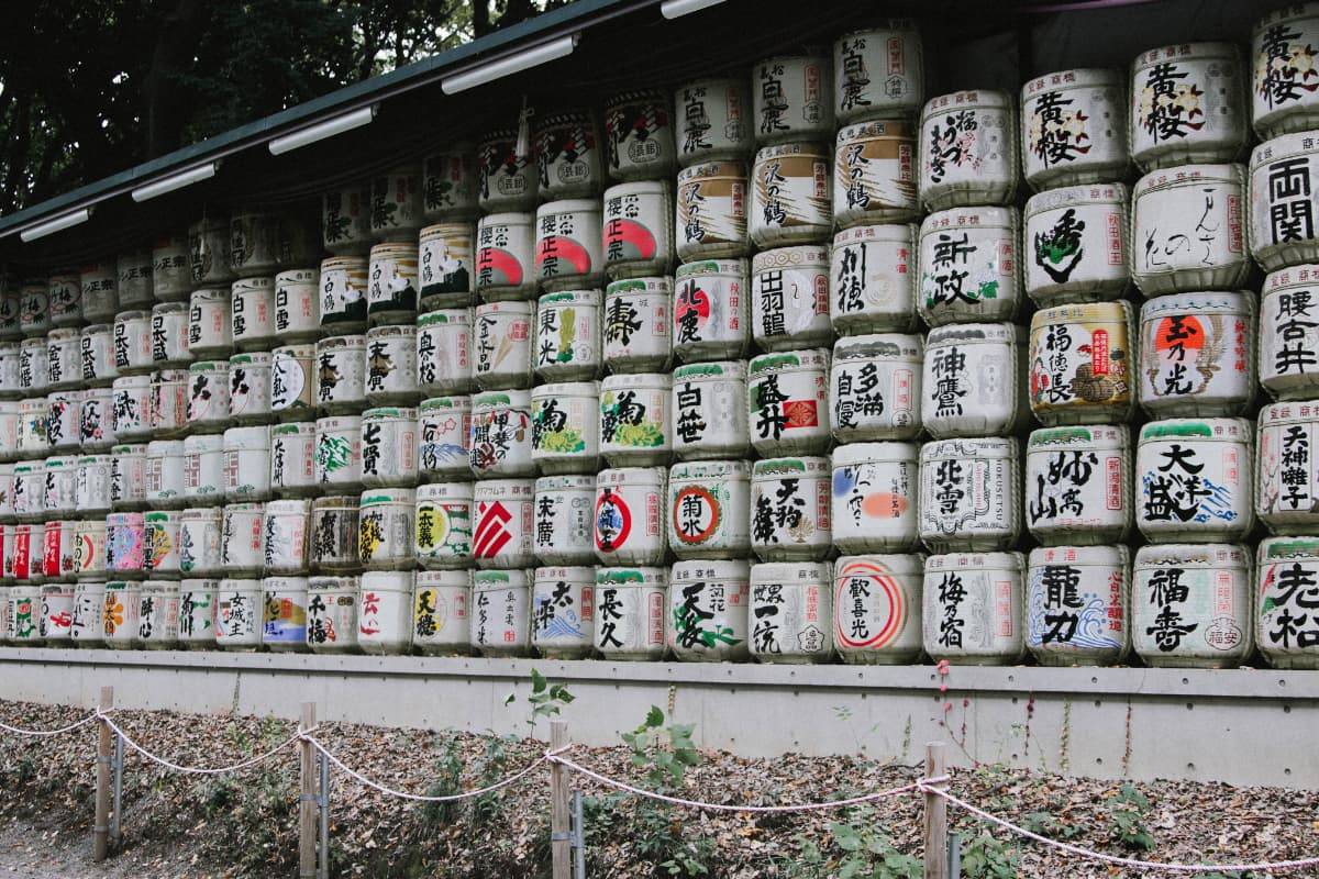 Meiji Sake Barrels