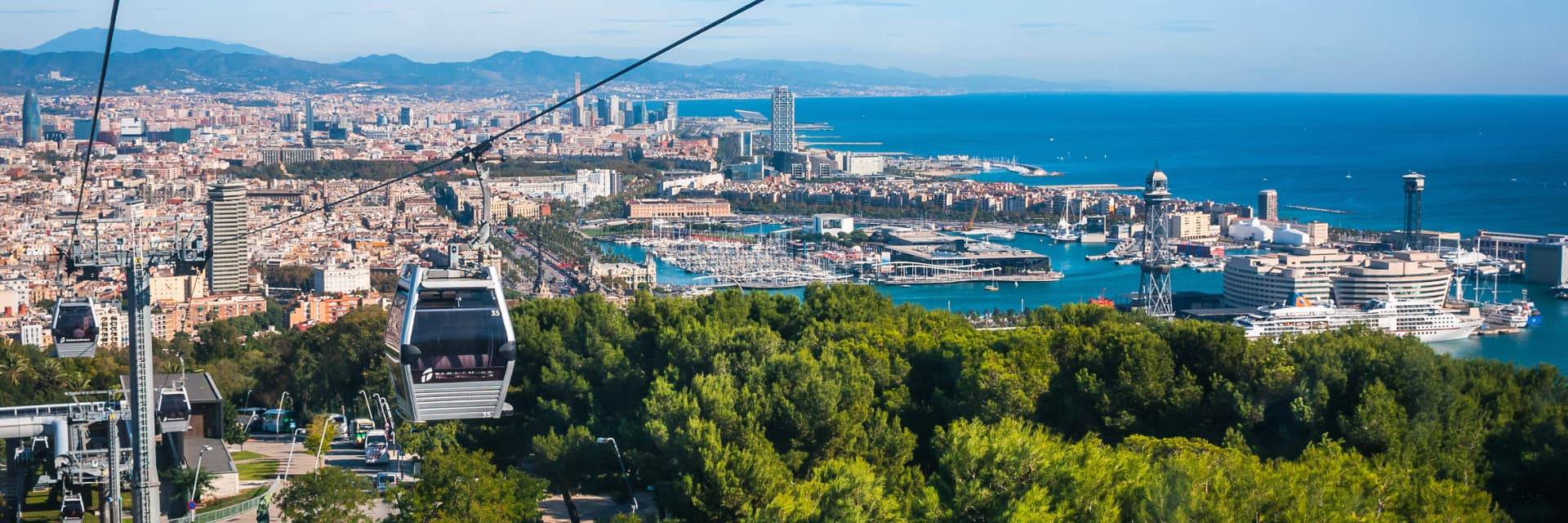 Highlights of Barcelona with Montjuïc cable car ride