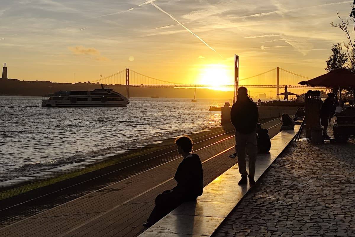 Tajo Lisboa Atardecer