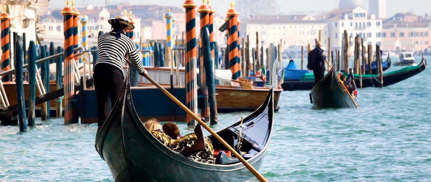 Gondola ride on the Grand Canal of Venice