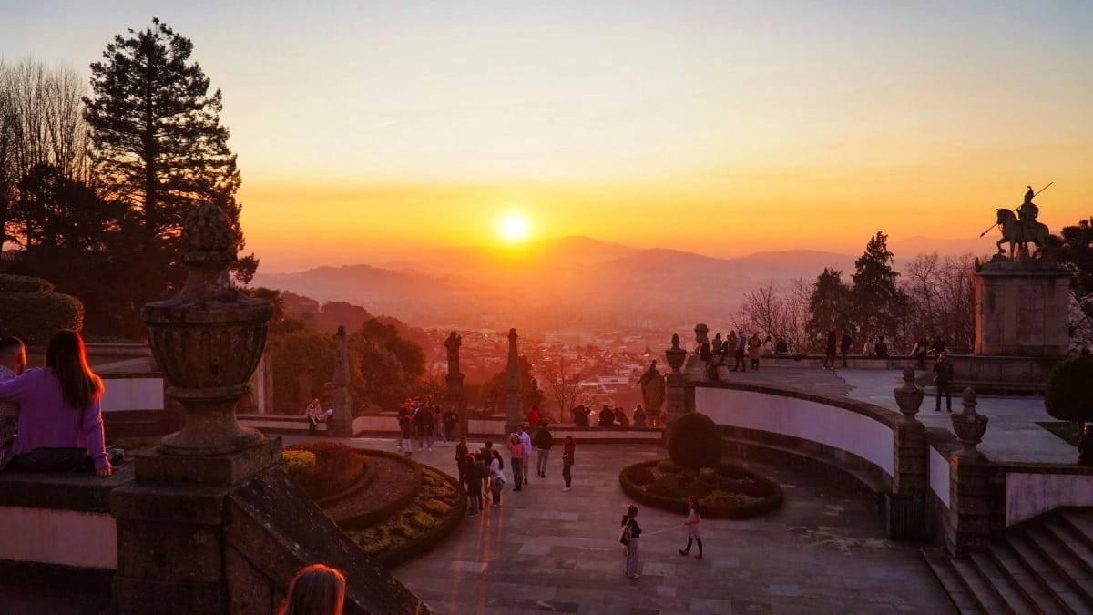 Bom Jesus Braga Sunset