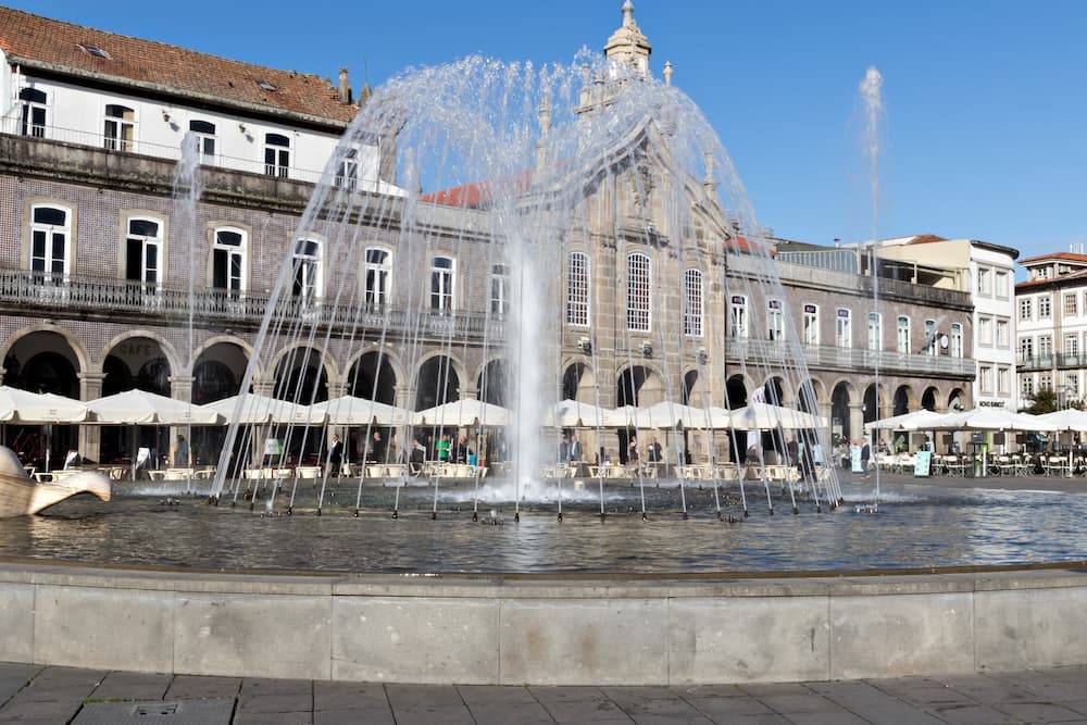 Plaza de la República en Braga