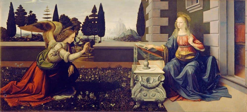 Anunciacion Leonardo Da Vinci